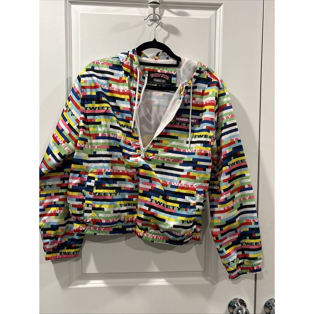 Looney Tunes Members Only Tweety Bird Jacket Collaboration Size M Colorful